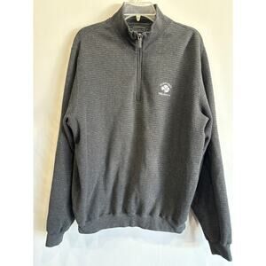 Carnoustie Golf Pullover Mens Size Medium Cotton Black Grey
